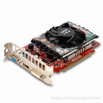 Graphics Card with DisplayPort/DVI/VGA Interface and TC1GB Memory Size